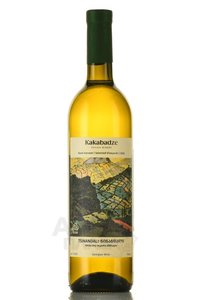 Kakabadze Tsinandali - вино Какабадзе Цинандали 0.75 л белое сухое