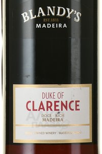 мадейра Blandy’s Duke of Clarence 0.75 л этикетка