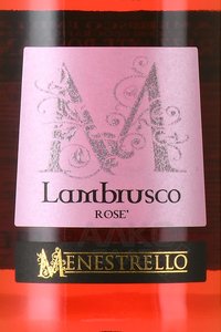 Menestrello Lambrusco Rose - вино игристое Менестрелло Ламбруско Розе 0.75 л розовое полусладкое