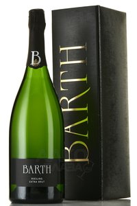 Barth Riesling Extra Brut - вино игристое Барт Рислинг Экстра Брют 1.5 л белое экстра брют в п/у