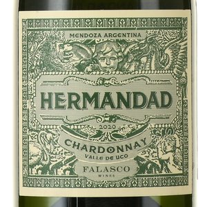вино Эрмандад Шардоне 0.75 л белое сухое этикетка
