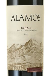 вино Аламос Сира красное сухое 0.75 л этикетка