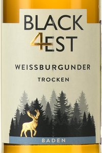 вино Блэк Форест Вайссбургундер 0.75 л белое сухое этикетка