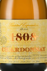 вино 1808 Шардоне 0.75 л белое сухое этикетка