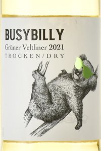вино Бизибилли Грюнер Велтлинер 0.75 л белое сухое этикетка