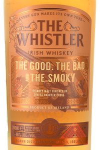 The Whistler the Good the Bad the Smoky Blended Malt Irish Whiskey - виски Уистлер Гуд Бэд энд Смоуки Блендед Молт Айриш 0.7 л в п/у