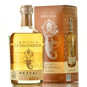 мескаль Grand Mezcal La Escondida 100% Agave Reposado 0.7 л в подарочной коробке