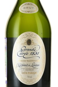 Grande Cuvee 1531 Cremant de Limoux - вино игристое Гранд Кюве 1531 Креман де Лиму 0.75 л белое брют в п/у