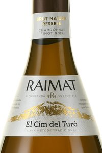 Cava Raimat El Cim del Turo Reserva - вино игристое Кава Раймат Эль Сим де Туро Резерва 0.75 л экстра брют белое