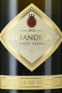 вино Aleksandrovic Tema 0.75 л белое сухое этикетка