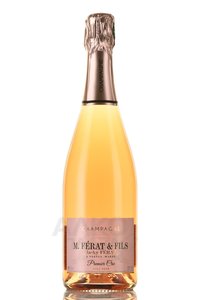 Champagne M. Ferat & Fils Jacky Ferat Brut Rose Premier Cru - шампанское Шампань М.Фера э Фис Жаки Фера Брют Розе Премьер Крю 0.75 л розовое брют