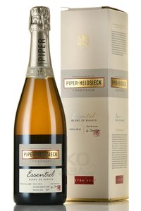 Champagne Piper-Heidsieck Essentiel Blanc de Blancs - шампанское Шампань Пайпер-Хайдсик Эссенсьель Блан де Блан 0.75 л белое брют в п/у