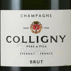 Colligny Brut - вино игристое Колиньи Брют 0.75 л белое брют