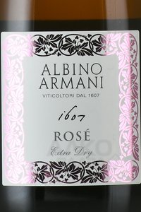 Albino Armani Rose - вино игристое Альбино Армани Розе 0.75 л розовое сухое