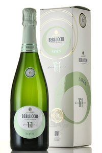 Guido Berlucchi 61 Franciacorta Saten - вино игристое Берлукки 61 Франчакорта Сатен 0.75 л белое брют в п/у