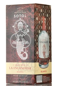 мескаль Grand Sotol La Escondida 100% Sotol 0.7 л подарочная коробка