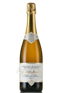 Dopff & Iron Cremant d`Alsace AOC Brut Blanc de Blanc - вино игристое Допф & Айрон Креман д`Эльзас Брют Блан де Блан 0.75 л