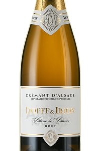 Dopff & Iron Cremant d`Alsace AOC Brut Blanc de Blanc - вино игристое Допф & Айрон Креман д`Эльзас Брют Блан де Блан 0.75 л