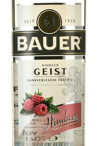 шнапс Bauer Geist Himbeer 0.7 л этикетка