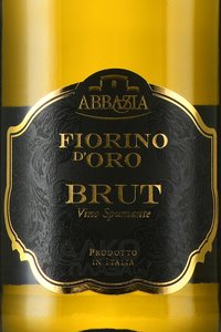 Fiorino d’Oro Brut - вино игристое Фиорино д’Оро Брют 0.75 л белое в п/у