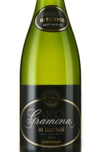 Gramona Corpinna III Lustros Brut Nature - вино игристое Грамона Корпиннат 3 Люстрос Брют Натюр 0.75 л белое экстра брют