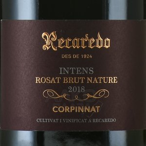 Recaredo Corpinnat Intens Rosat Brut Nature - вино игристое Рекаредо Интенс Розат Корпиннат Брют Натюр 0.75 л розовое экстра брют