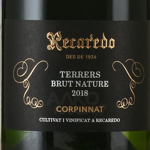 Recaredo Terrers Brut Nature Corpinnat - вино игристое Рекаредо Террерс Брют Натюр 0.75 л белое экстра брют