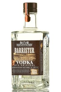 Barrister Rye Original - водка Барристер Ржаная Оригинальная 0.5 л