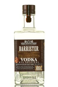 Barrister Rye Original - водка Барристер Ржаная Оригинальная 0.5 л