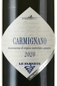 вино Le Farnete Carmignano 0.75 л этикетка