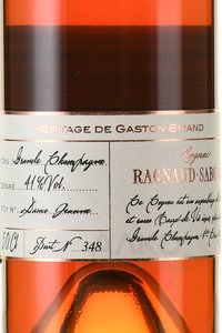 Ragnaud-Sabourin Grande Champagne 1-er Cru Paradis - коньяк Раньо Сабурэн Гран Шампань 1 Крю Парадиз 0.5 л в п/у