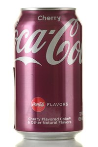 Coca-Cola Cherry - напиток безалкогольный сильногазированный Кока-кола Вишня 355 мл ж/б