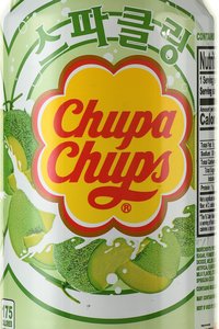 Chupa Chups Melon cream - напиток безалкогольный газированный Чупа Чупс Дыня крем 345 мл ж/б