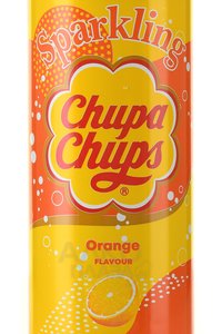 Chupa Chups Orange - напиток безалкогольный сильногазированный Чупа Чупс Апельсин 250 мл ж/б