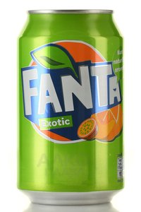 Fanta Exotic - напиток безалкогольный сильногазированный Фанта Экзотик 330 мл ж/б