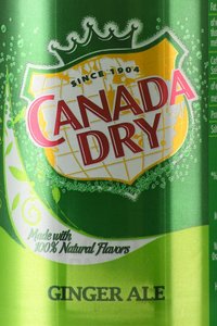 Canada Dry Ginger Ale - напиток безалкогольный сильногазированный Канада Драй Джинджер Эйл 330 мл ж/б