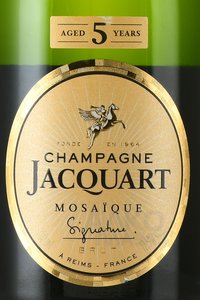 Jacquart Brut Mosaique Signature - шампанское Жакарт Брют Мозаик Сигнятюр 0.75 л белое брют в п/у