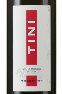 Tini Rosso - вино Тини Россо 0.75 л красное полусухое