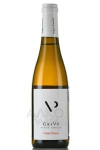 Grivo Pinot Grigio Volpe Pasini Friuli Colli Orientali - вино Гриво Пино Гриджо Вольпе Пазини Фриули Колли Ориентали 0.375 л белое сухое