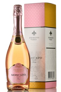 Fiorino d’Oro Moscato Rose - вино игристое Фиорино д’Оро Москато Розе 0.75 л сладкое розовое в п/у