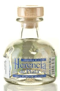 Herencia de Plata Silver - текила Херенсия де Плата Сильвер 0.05 л