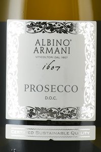 Prosecco Albino Armani - вино игристое Просекко Альбино Армани 0.75 л белое сухое
