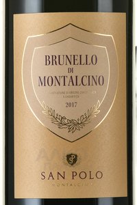 вино Сан Поло Брунелло ди Монтальчино ДОКГ 1.5 л красное сухое этикетка