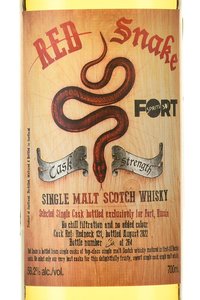 Blackadder Red Snake Single Malt Scotch Whiskey - виски Блекаддер Рэд Снейк Сингл Молт Скотч Виски 0.7 л в п/у