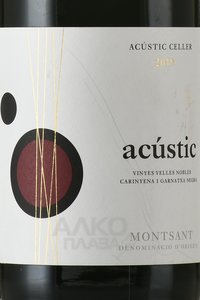 вино Celler Acustic Montsant DO 0.75 л этикетка