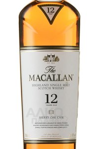 Macallan 12 years Sherry Oak - виски Макаллан 12 лет Шерри Оак 0.7 л