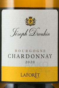 вино Бургонь Шардоне Лафоре 0.75 л белое сухое этикетка