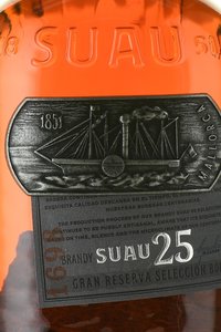 Brandy Suau 25 Gran Reserva Selección Bodega - Бренди СУАУ 25 Гран Резерва Селексион Бодега 0.7 л в тубе