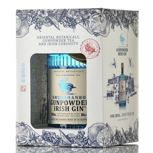 Gin Drumshanbo Gunpowder Irish Gin gift box - джин Драмшанбо Ганпаудер Айриш Джин в п/у 0.5 л