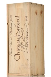 вино Шато Фонтёниль 2002 год 3 л красное сухое подарочная упаковка